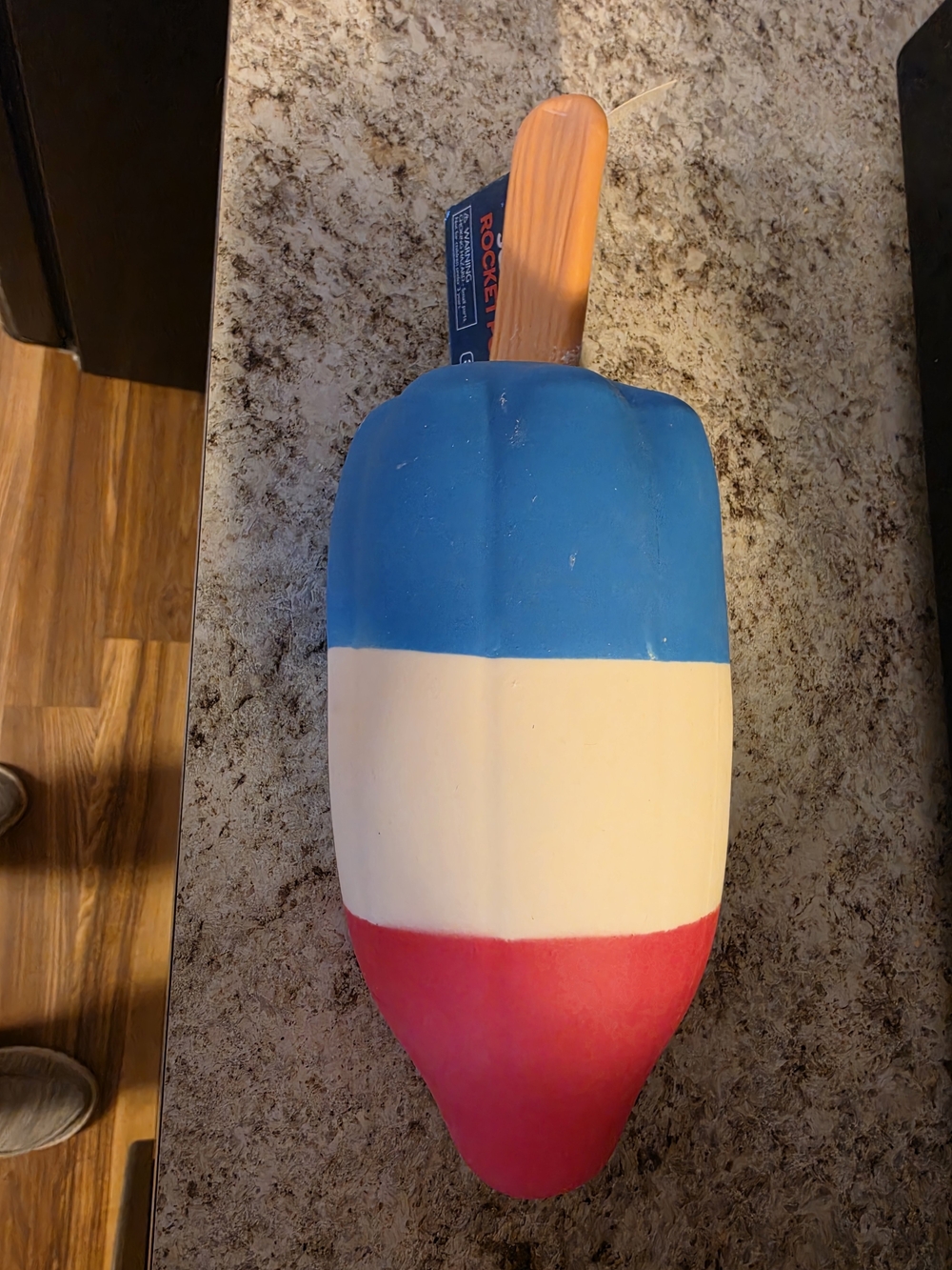 Craft Jumbo Squishy Rocket Pop Toy - Blue White Red
